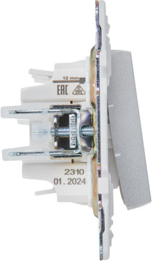 Изображение товара Выключатель IEK Skandy SK-V30-0-10-K23 (серебристый)