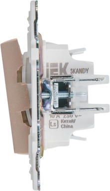 Изображение товара Выключатель IEK Skandy SK-V15-0-10-K98 (песочный)