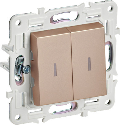 Изображение товара Выключатель IEK Skandy SK-V20-1-10-K98 (песочный)