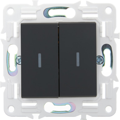 Изображение товара Выключатель IEK Skandy SK-V22-1-10-K53 (графит)