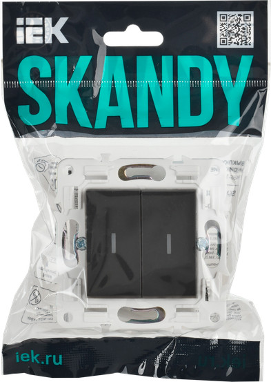 Изображение товара Выключатель IEK Skandy SK-V20-1-10-K53 (графит)