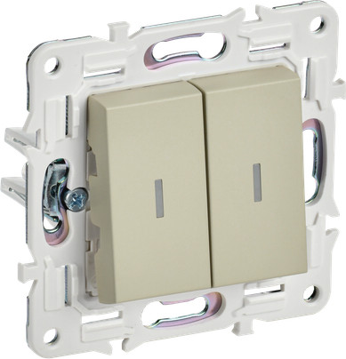 Изображение товара Выключатель IEK Skandy SK-V20-1-10-K10 (бежевый)