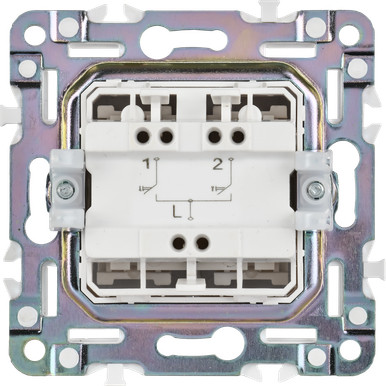 Изображение товара Выключатель IEK Skandy SK-V15-0-10-K03 (серый)
