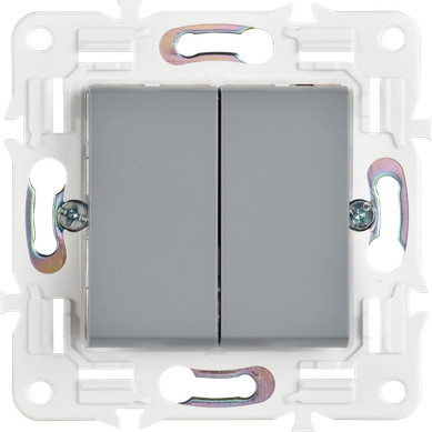 Изображение товара Выключатель IEK Skandy SK-V22-0-10-K03 (серый)