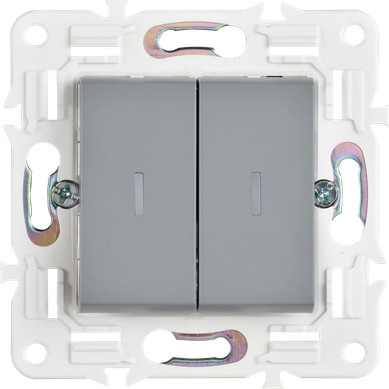 Изображение товара Выключатель IEK Skandy SK-V22-1-10-K03 (серый)