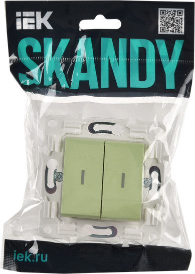 Изображение товара Выключатель IEK Skandy SK-V22-1-10-K06 (мятный)