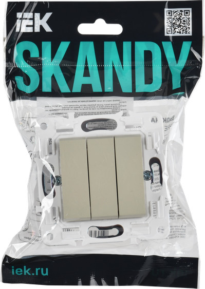 Изображение товара Выключатель IEK Skandy SK-V30-0-10-K10 (бежевый)