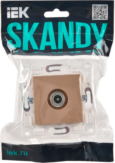 Изображение товара Розетка IEK Skandy SK-A10-P-K98 (песочный)
