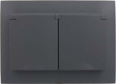 Изображение товара Розетка IEK Skandy SK-R26-16-44-K53-F (графит)