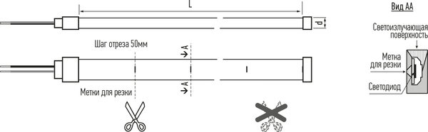 Изображение товара Светодиодная лента JAZZway Гибкий Неон PFN-03 2835/120 4000К / 5058750