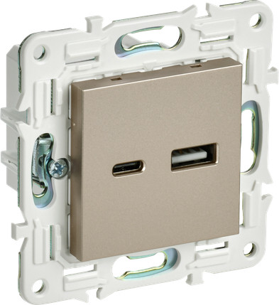 Изображение товара Розетка IEK Skandy SK-U22-D31-K37 (шампань)