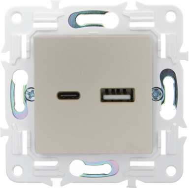 Изображение товара Розетка IEK Skandy SK-U22-018-K98 (песочный)