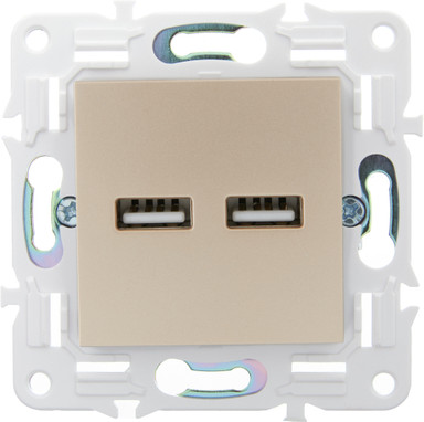 Изображение товара Розетка IEK Skandy SK-U21-D31-K98 (песочный)