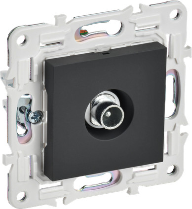 Изображение товара Розетка IEK Skandy SK-A10-P-K53 (графит)