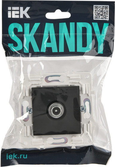 Изображение товара Розетка IEK Skandy SK-A10-P-K53 (графит)