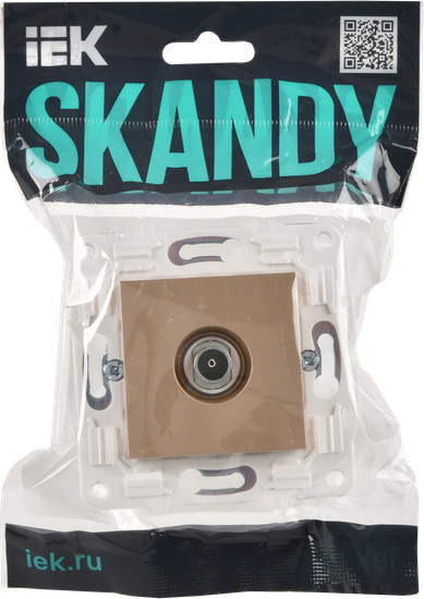 Изображение товара Розетка IEK Skandy SK-A10-O-K98 (песочный)