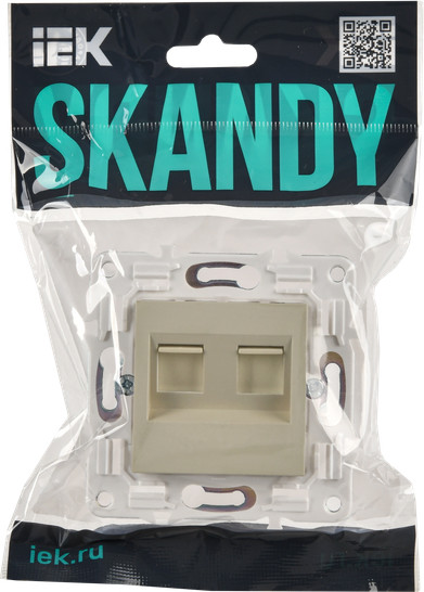 Изображение товара Розетка IEK Skandy SK-K20-1-K10 (бежевый)