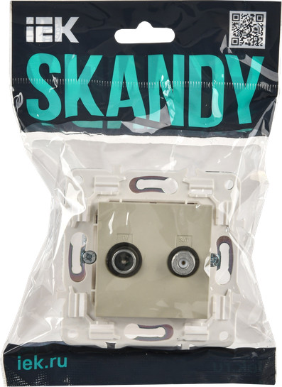Изображение товара Розетка IEK Skandy SK-AF20-O-K10 (бежевый)