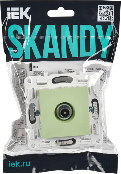 Изображение товара Розетка IEK Skandy SK-A10-P-K06 (мятный)