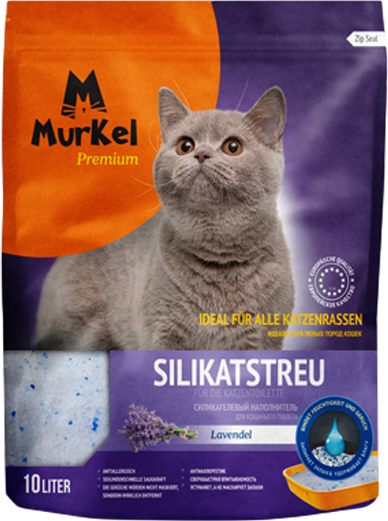 Изображение товара Наполнитель для туалета Murkel Силикагелевый (4.5кг, лаванда)