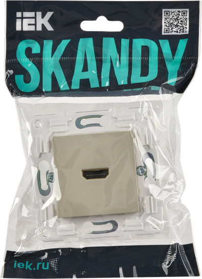 Изображение товара Розетка IEK Skandy SK-H10-K10 (бежевый)