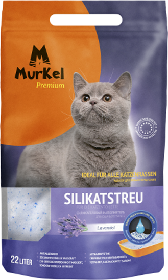 Изображение товара Наполнитель для туалета Murkel Силикагелевый (10кг, лаванда)