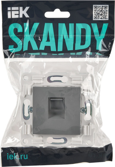 Изображение товара Розетка IEK Skandy SK-K10-1-K03 (серый)