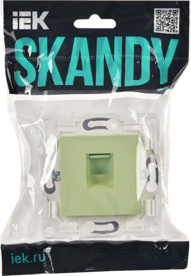Изображение товара Розетка IEK Skandy SK-K10-1-K06 (мятный)