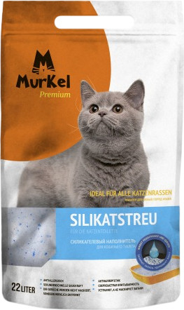 Изображение товара Наполнитель для туалета Murkel Силикагелевый (10кг, нейтральный)