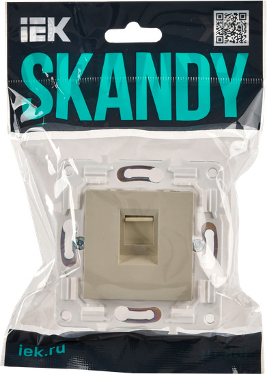 Изображение товара Розетка IEK Skandy SK-K10-2-K10 (бежевый)