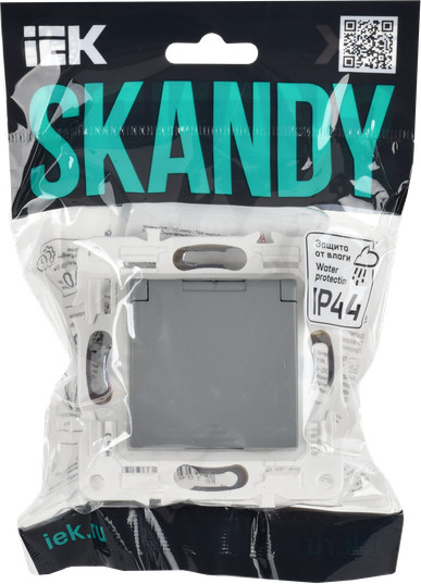 Изображение товара Розетка IEK Skandy SK-R16-16-44-K03 (серый)