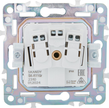 Изображение товара Розетка IEK Skandy SK-R16-16-44-K03 (серый)