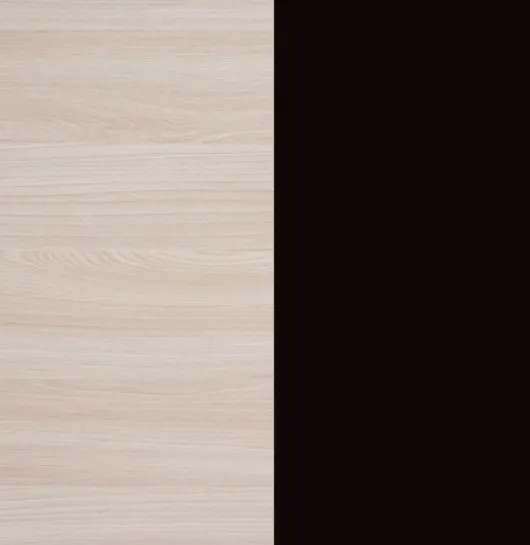 Изображение товара Полуторная кровать Proson Milton с ПМ 140x200 (ясень шимо светлый/черный)