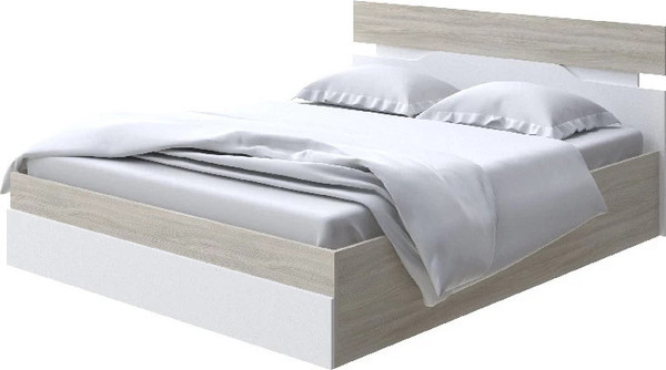 Изображение товара Двуспальная кровать Proson Milton с ПМ 160x200 (ясень шимо светлый/белый)