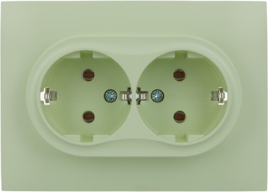 Изображение товара Розетка IEK Skandy SK-R21-16-K06-F (мятный)