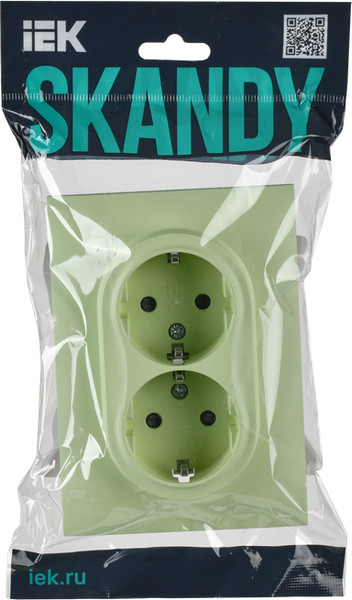 Изображение товара Розетка IEK Skandy SK-R24-16-K06-F (мятный)