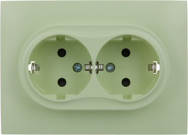Изображение товара Розетка IEK Skandy SK-R24-16-K06-F (мятный)