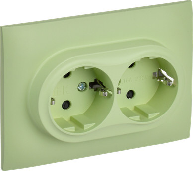 Изображение товара Розетка IEK Skandy SK-R24-16-K06-F (мятный)