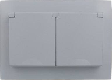 Изображение товара Розетка IEK Skandy SK-R26-16-44-K03-F (серый)