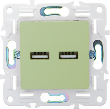 Изображение товара Розетка IEK Skandy SK-U21-D31-K06 (мятный)