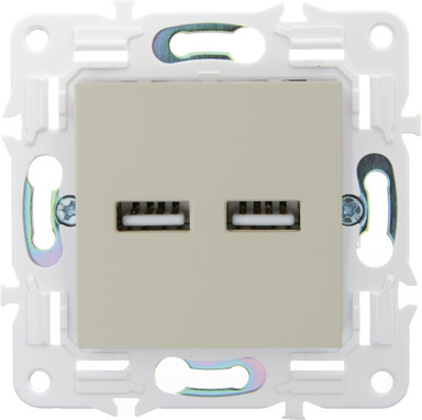 Изображение товара Розетка IEK Skandy SK-U21-D31-K10 (бежевый)