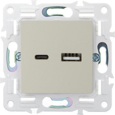 Изображение товара Розетка IEK Skandy SK-U22-D31-K10 (бежевый)