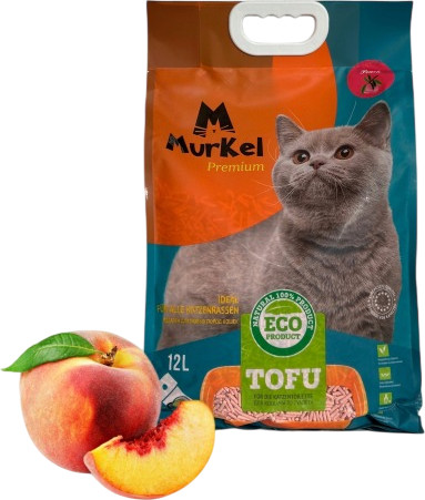 Изображение товара Наполнитель для туалета Murkel Tofu (5.2кг, персик)