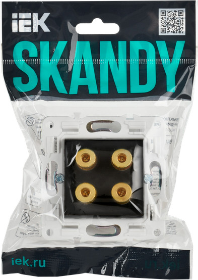 Изображение товара Розетка IEK Skandy SK-S40-K02 (черный)