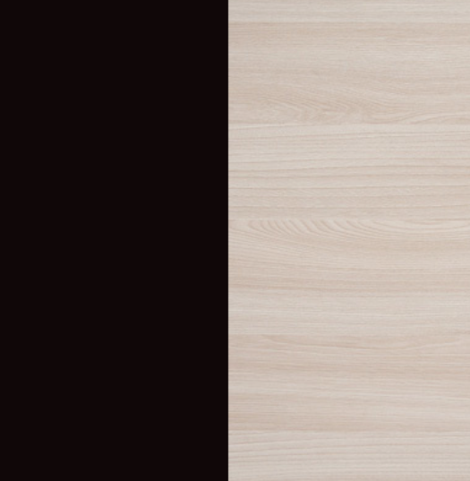 Изображение товара Двуспальная кровать Proson Milton с ПМ 160x200 (черный/ясень шимо светлый)