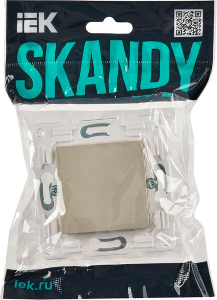 Декоративная заглушка для розетки IEK Skandy SK-PL10-K10 (бежевый) — фото 6