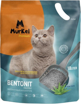 Изображение товара Наполнитель для туалета Murkel Бентонитовый (8кг, алое вера)
