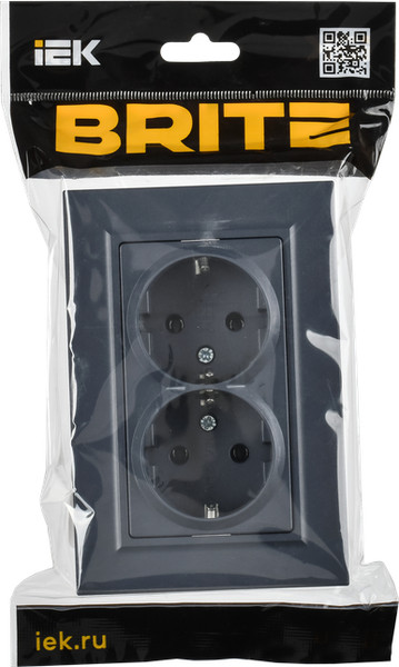 Изображение товара Розетка IEK Brite BR-R27-16-K35-F (маренго)