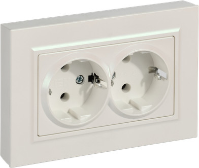 Изображение товара Розетка IEK Brite BR-R27-16-K36-F (жемчуг)