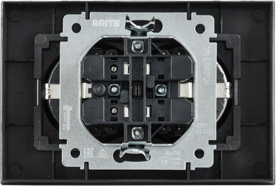 Изображение товара Розетка IEK Brite BR-R27-16-K46-F (стальной)